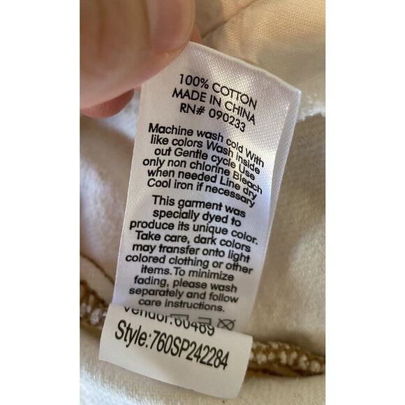 NWT $59.95 PacSun Full Zip Denim Jacket Size XS Women’s White - Picture 4 of 8